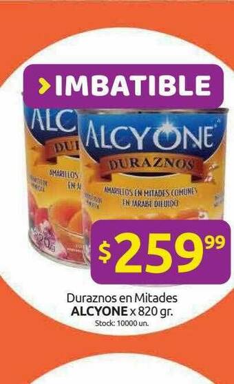 Cordiez Duraznos En Mitades Alcyone oferta