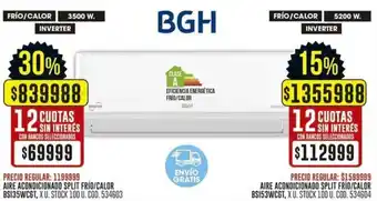 BGH aire acondicionado split