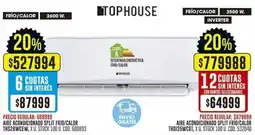 Coto Top House aire acondicionado split oferta