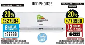 Top House aire acondicionado split