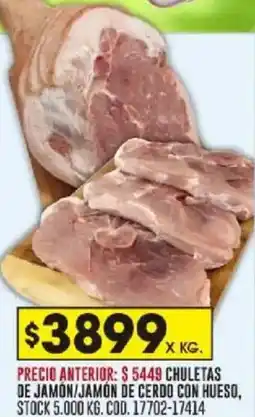 Coto Chuletas de jamón/jamón de cerdo con hueso oferta