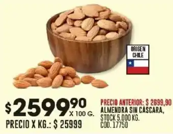 Coto Almendra sin cascara oferta