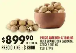 Coto Nuez grande con cascara oferta