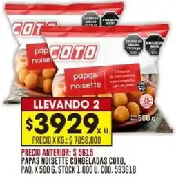 Coto Coto papas noisette congeladas oferta