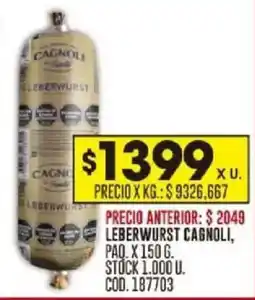 Coto Leberwurst cagnoli oferta