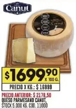 Coto Canut queso parmesand oferta