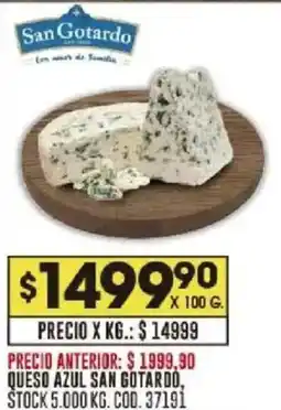 Coto San gotardo queso azul oferta