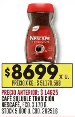 Coto Nescafé café soluble tradición fco oferta