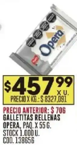 Coto Opera galletitas rellenas paq. oferta