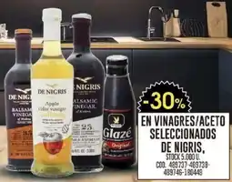 Coto En vinagres/aceto seleccionados de nigris oferta