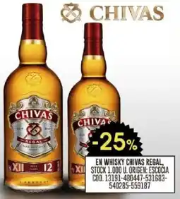 Coto Chivas regal en whisky oferta
