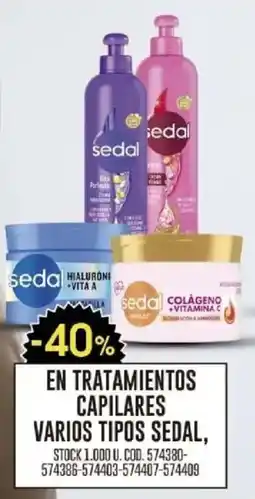 Coto Sedal en tratamientos capilares varios tipos oferta