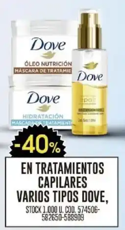 Coto Dove en tratamientos capilares varios tipos oferta