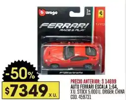 Coto Ferrari race & play auto ferrari escala 1:64 oferta