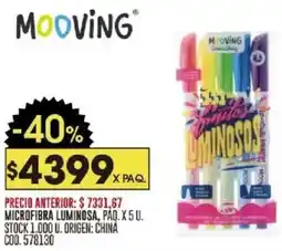 Coto Moving microfibra luminosa, paq. oferta