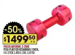 Coto Pesa plástico recargable chica oferta