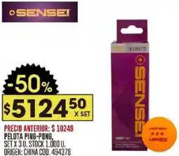 Coto Sensei pelota ping-pong oferta