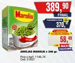 Maxiconsumo Marolio arvejas oferta