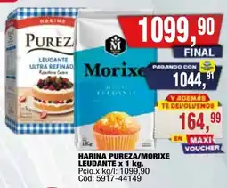 Maxiconsumo Pureza/morixe harina leudante oferta
