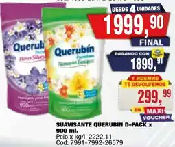 Maxiconsumo Querubín suavisante d-pack oferta