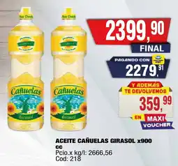 Maxiconsumo Girasol aceite cañuelas oferta