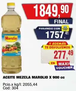 Maxiconsumo Marolio aceite mezcla oferta