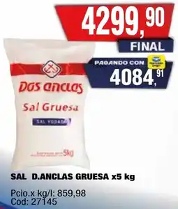 Maxiconsumo Sal d.anclas gruesa oferta