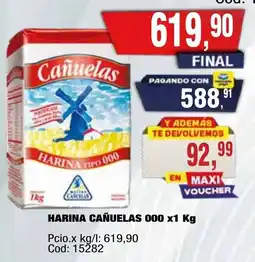 Maxiconsumo Cañuelas harina 000 oferta