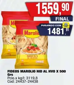 Maxiconsumo Marolio fideos nid al hvo oferta