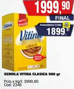 Maxiconsumo Vitina semola clasica oferta