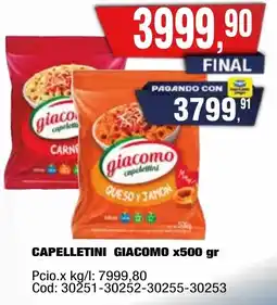 Maxiconsumo Giacomo capelletini oferta