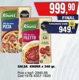 Maxiconsumo Salsa knorr oferta