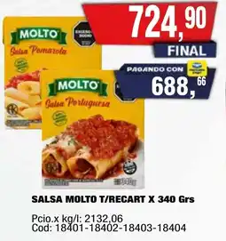 Maxiconsumo Molto t/recart salsa oferta
