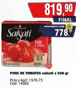 Maxiconsumo Salsati pure de tomates oferta