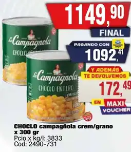 Maxiconsumo Choclo campagnola crem/grano oferta