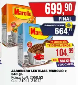 Maxiconsumo Marolio jardinera lentejas oferta