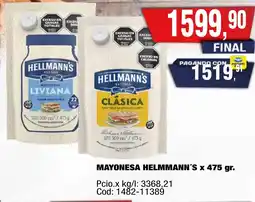 Maxiconsumo Helmmann's mayonesa oferta