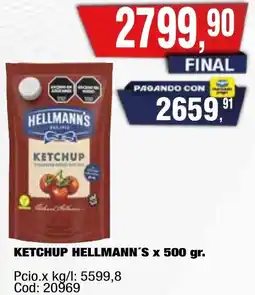 Maxiconsumo Hellmann's ketchup oferta