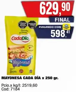 Maxiconsumo Cada día mayonesa oferta