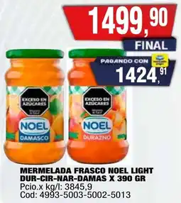 Maxiconsumo Noel mermelada frasco noel light dur-cir-nar-damas oferta