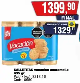 Maxiconsumo Vocación galletitas acaramel oferta