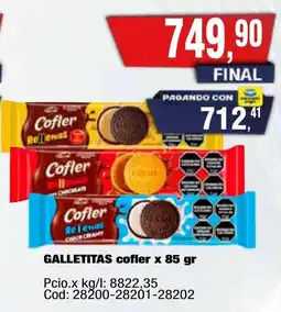 Maxiconsumo cofler galletitas oferta