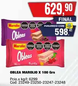 Maxiconsumo Marolio oblea oferta