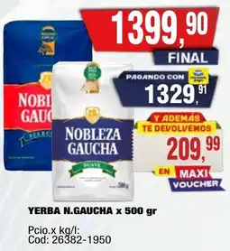 Maxiconsumo N.gaucha yerba oferta