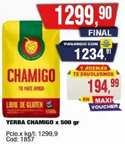 Maxiconsumo Chamigo yerba oferta