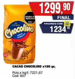 Maxiconsumo Lavirginia cacao chocolino oferta