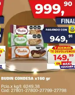 Maxiconsumo Budin condesa oferta