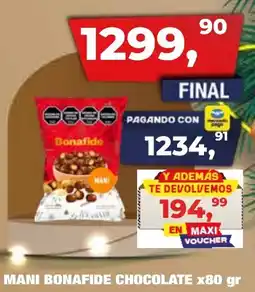Maxiconsumo Bonafide mani chocolate oferta