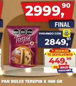 Maxiconsumo Terepin pan dulce oferta