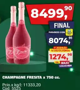 Maxiconsumo Fresita champagne oferta
